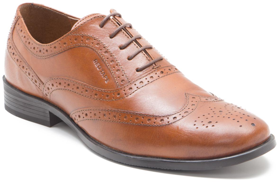 

Red Tape Men Tan Brogues Formal Shoes - RTS10103D - RTS1010