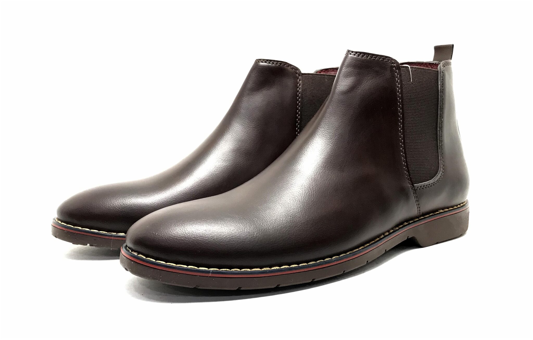 

Castoes Men Brown Chelsea Boots