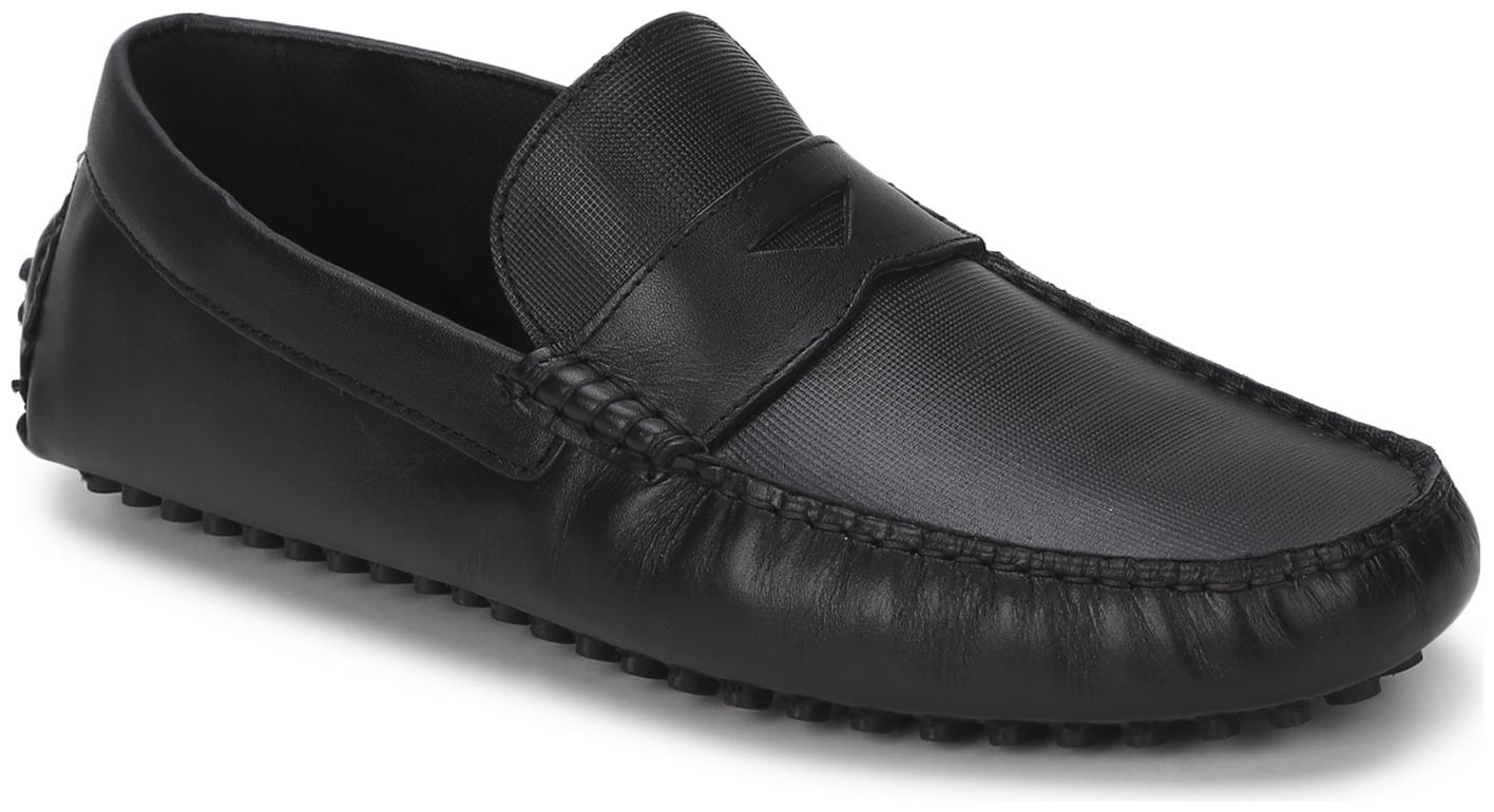 

Red Tape Men Black Slip-On Formal Shoes - RTS11701D
