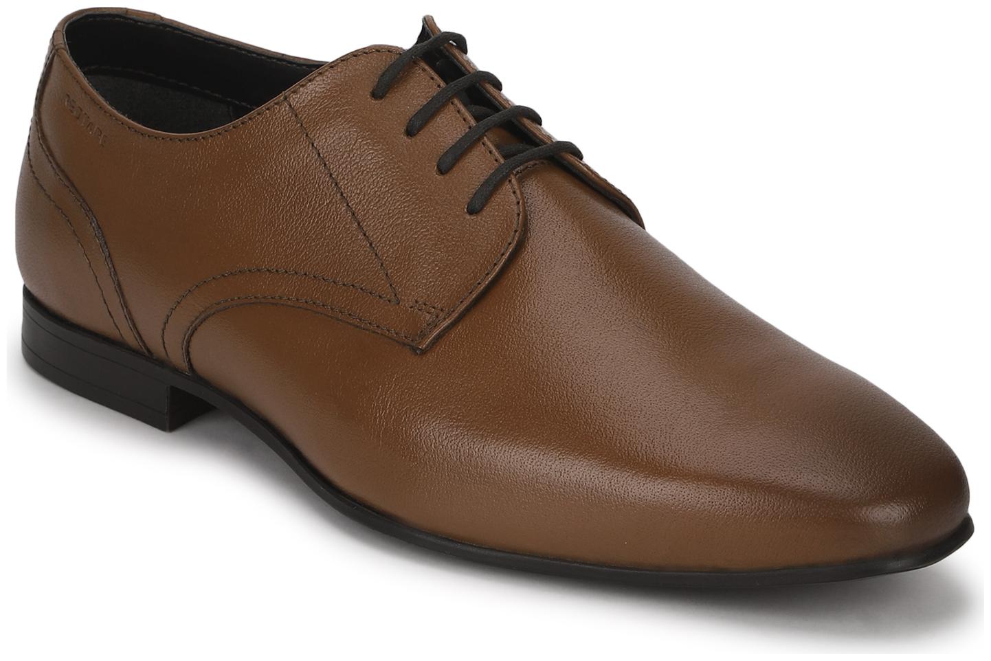 

Red Tape Men Tan Derby Formal Shoes