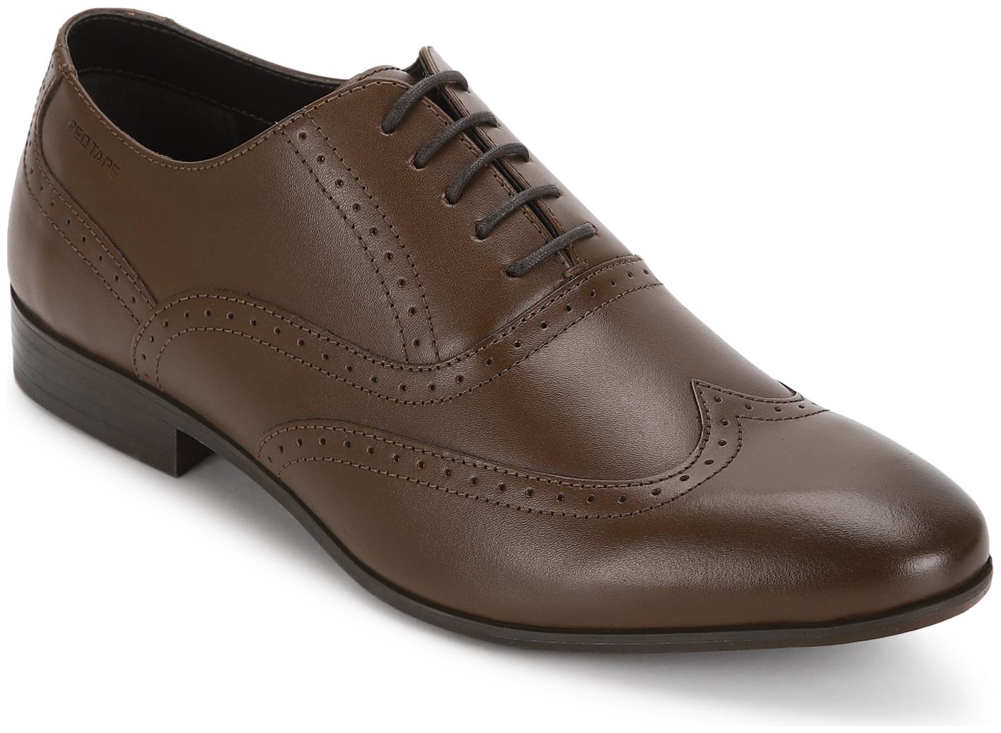 

Red Tape Men Brown Oxford Formal Shoes