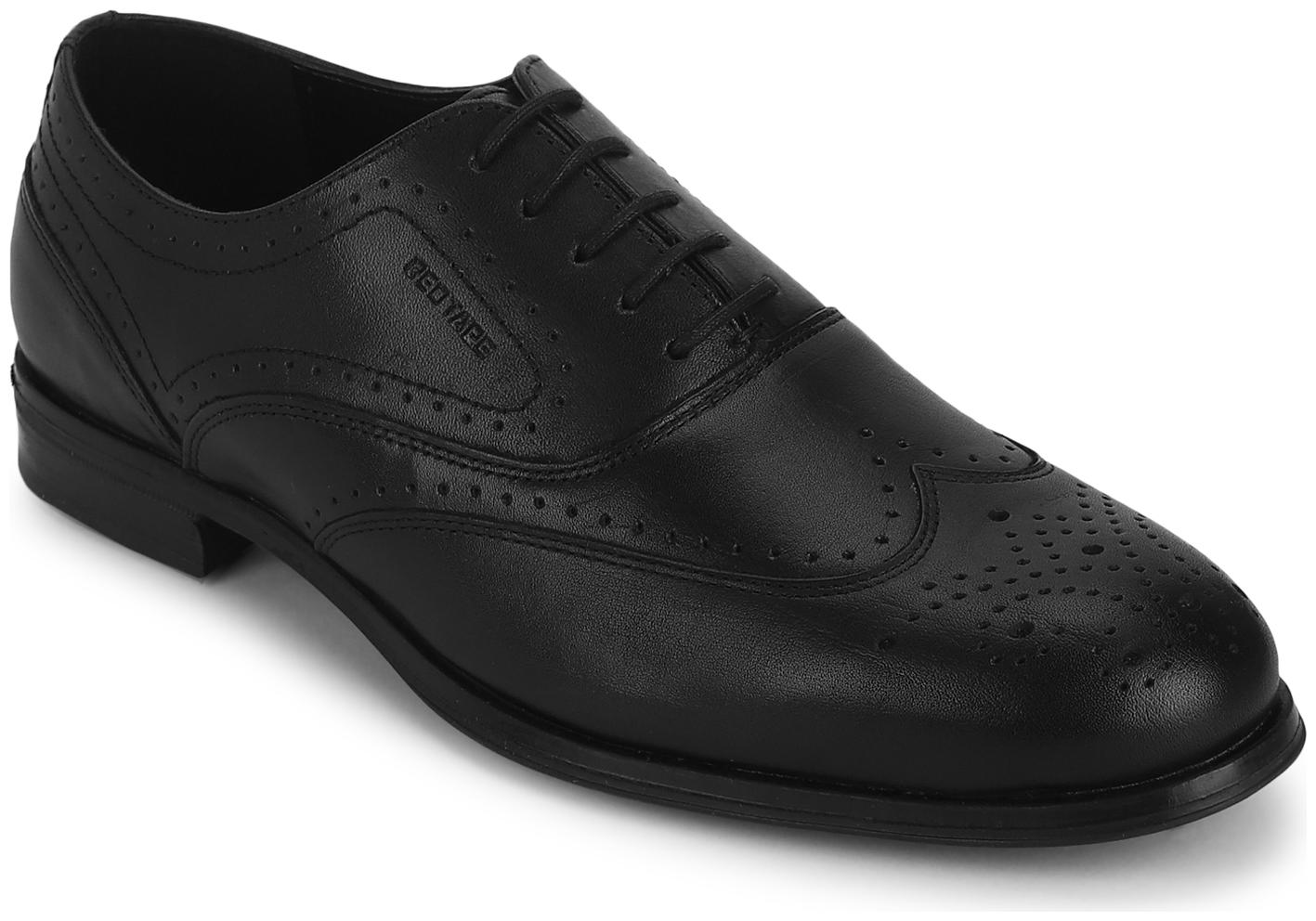 

Red Tape Men Black Brogues Formal Shoes - RTE249