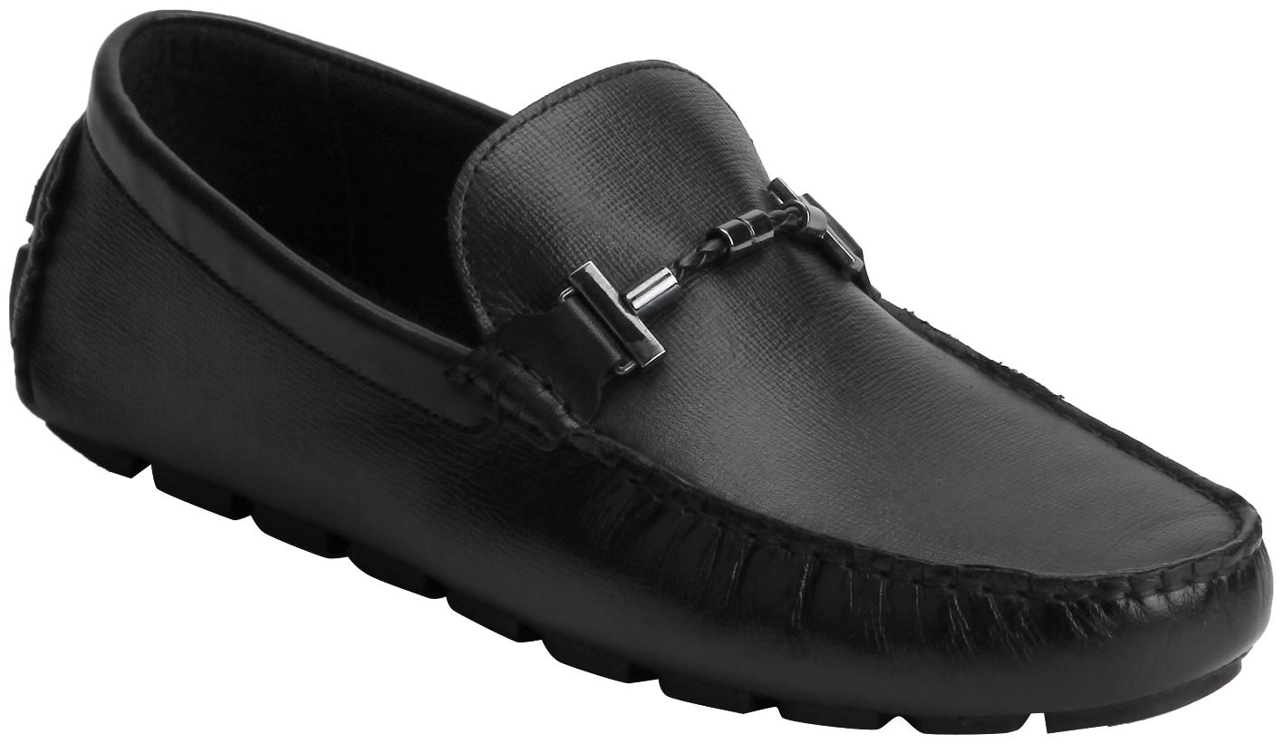 

Red Tape Men Black Slip-On Formal Shoes - RTS1120