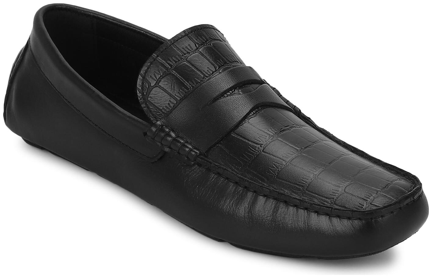 

Red Tape Men Black Slip-On Formal Shoes - RTE2181