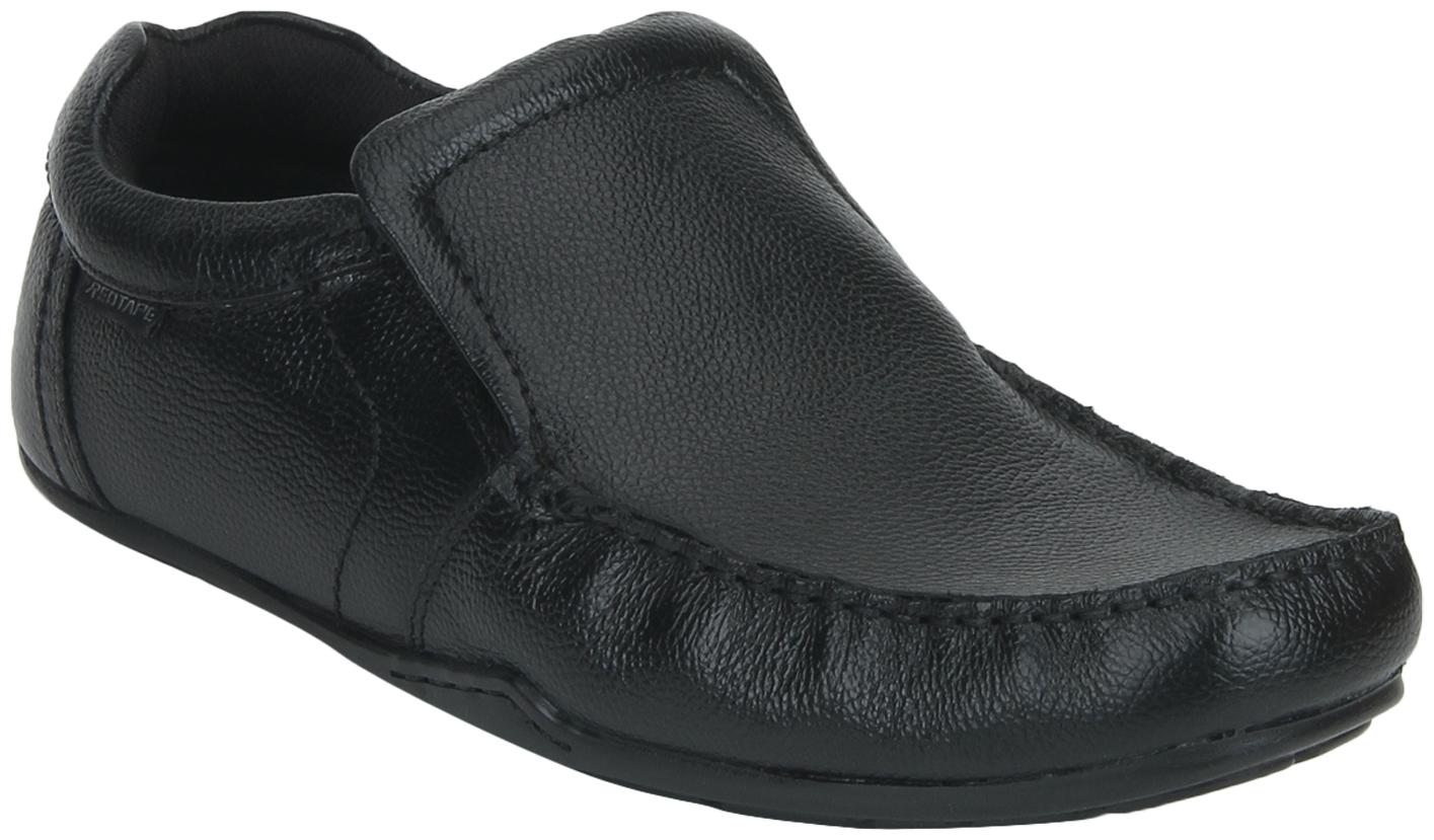 

Red Tape Men Black Slip-On Formal Shoes - RTE012