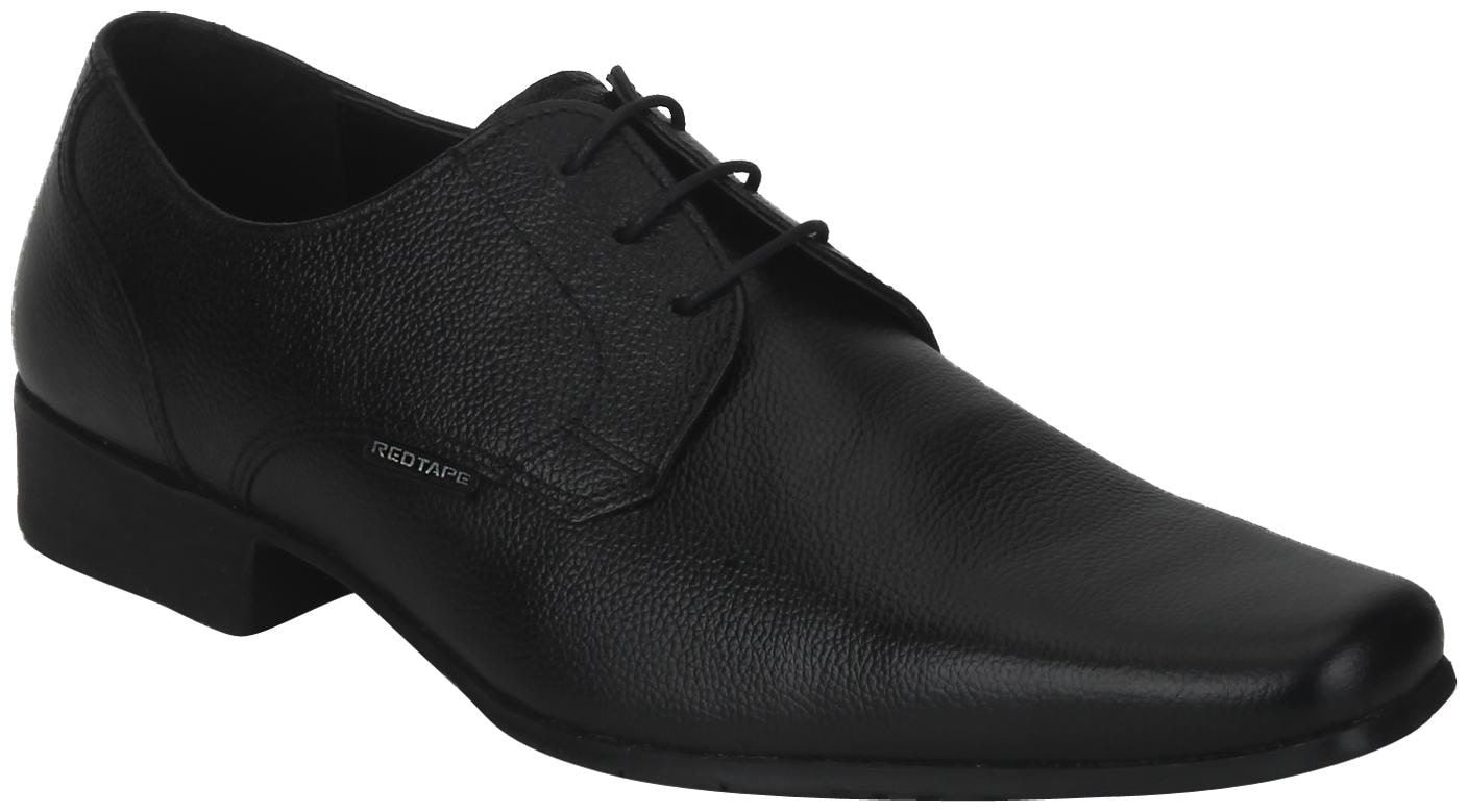 

Red Tape Men Black Derby Formal Shoes - RTE059