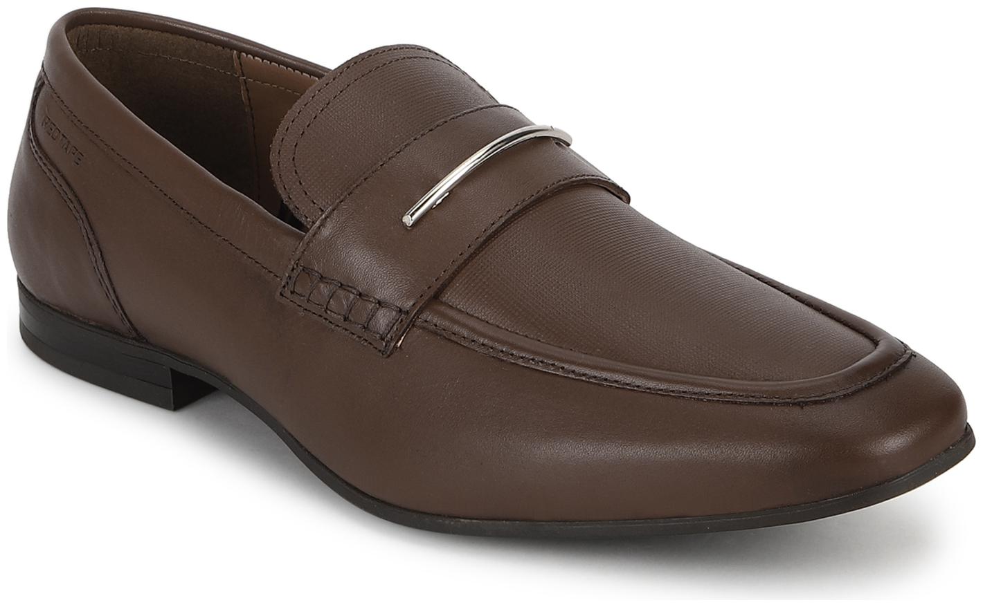 

Red Tape Men Brown Slip-On Formal Shoes - RTS1168