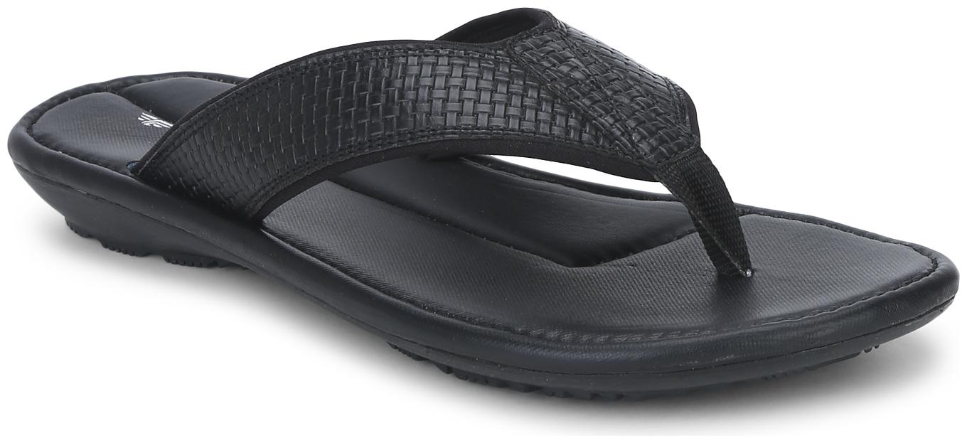 

Red Tape Men Black Slippers