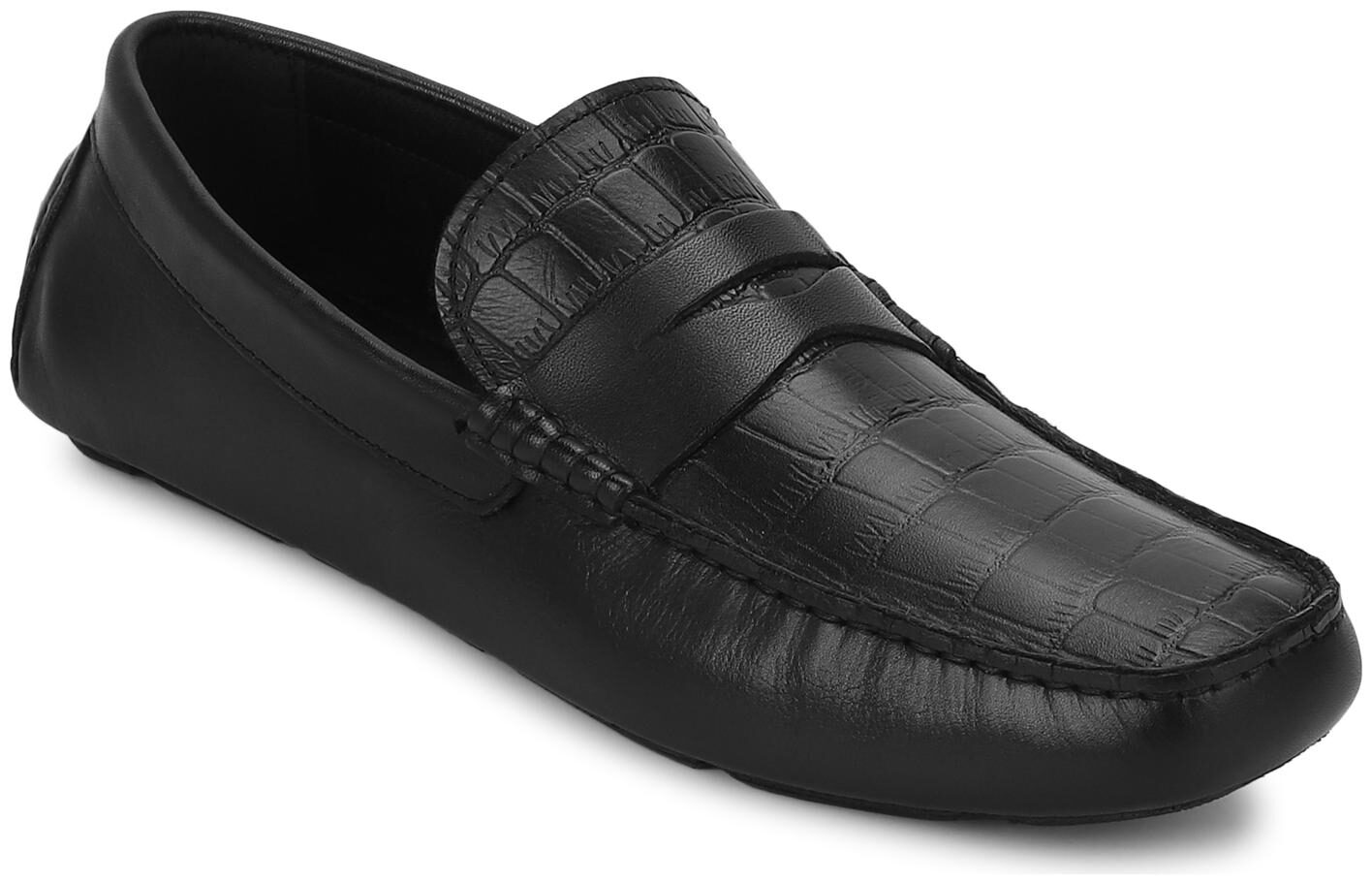 

Red Tape Men Black Slip-On Formal Shoes - RTE2181