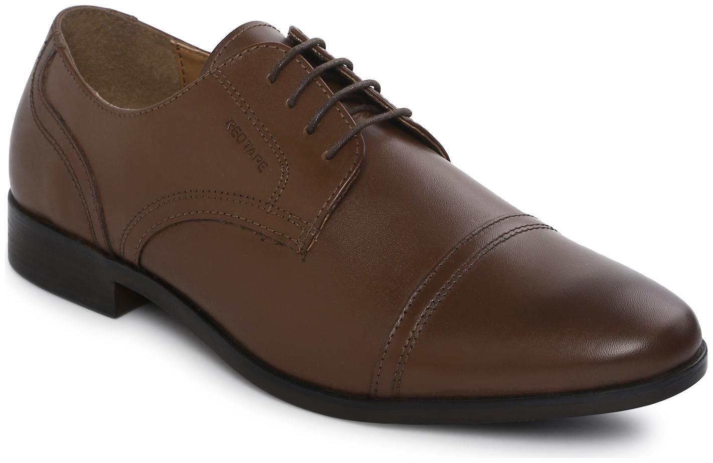 

Red Tape Men Brown Derby Formal Shoes - RTE2103