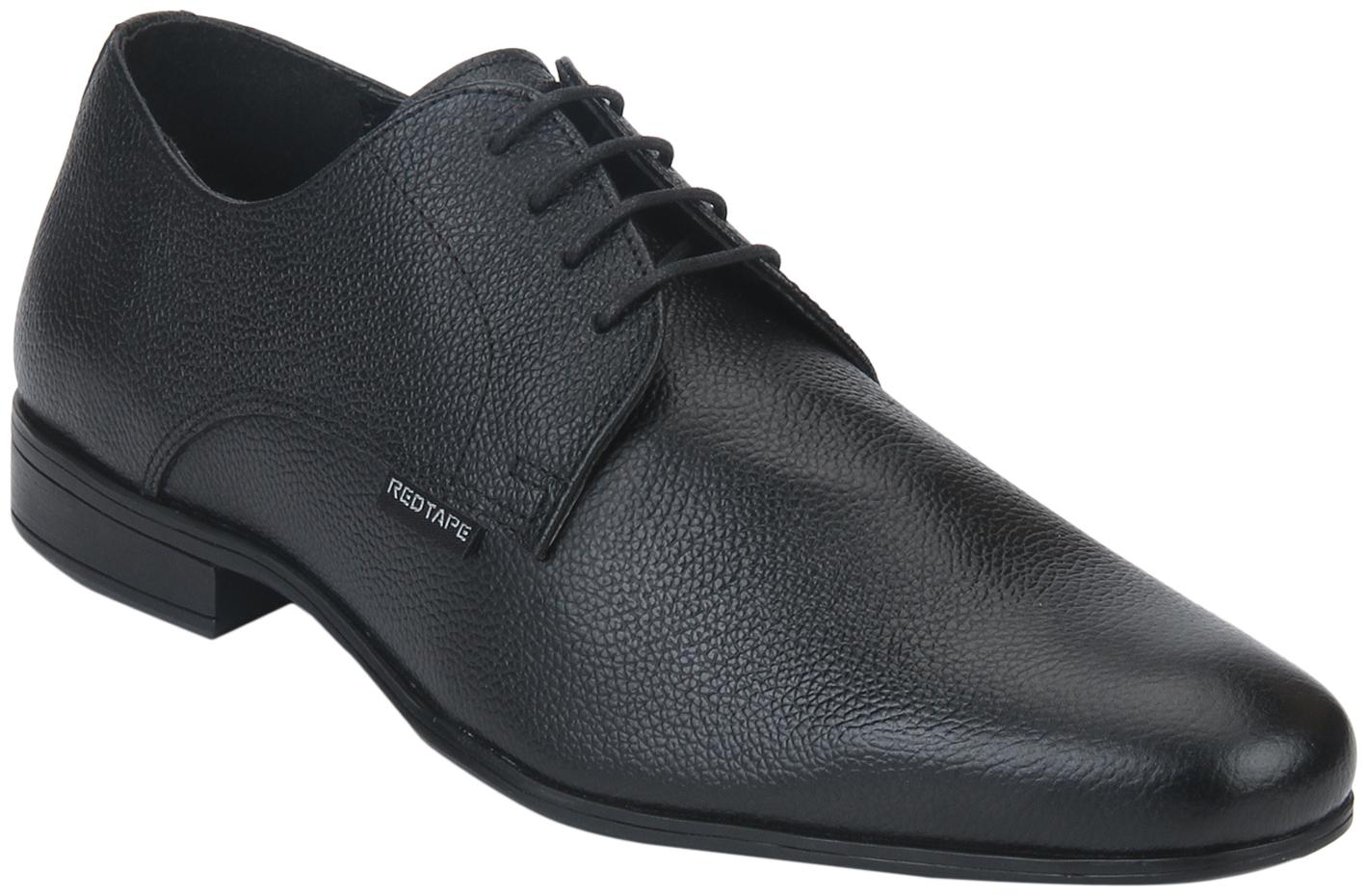 

Red Tape Men Black Derby Formal Shoes - RTE142