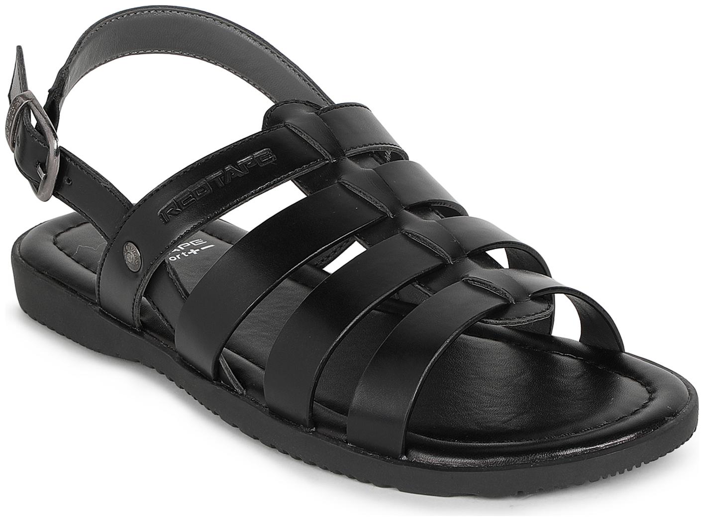 

Red Tape Men Black Sandals