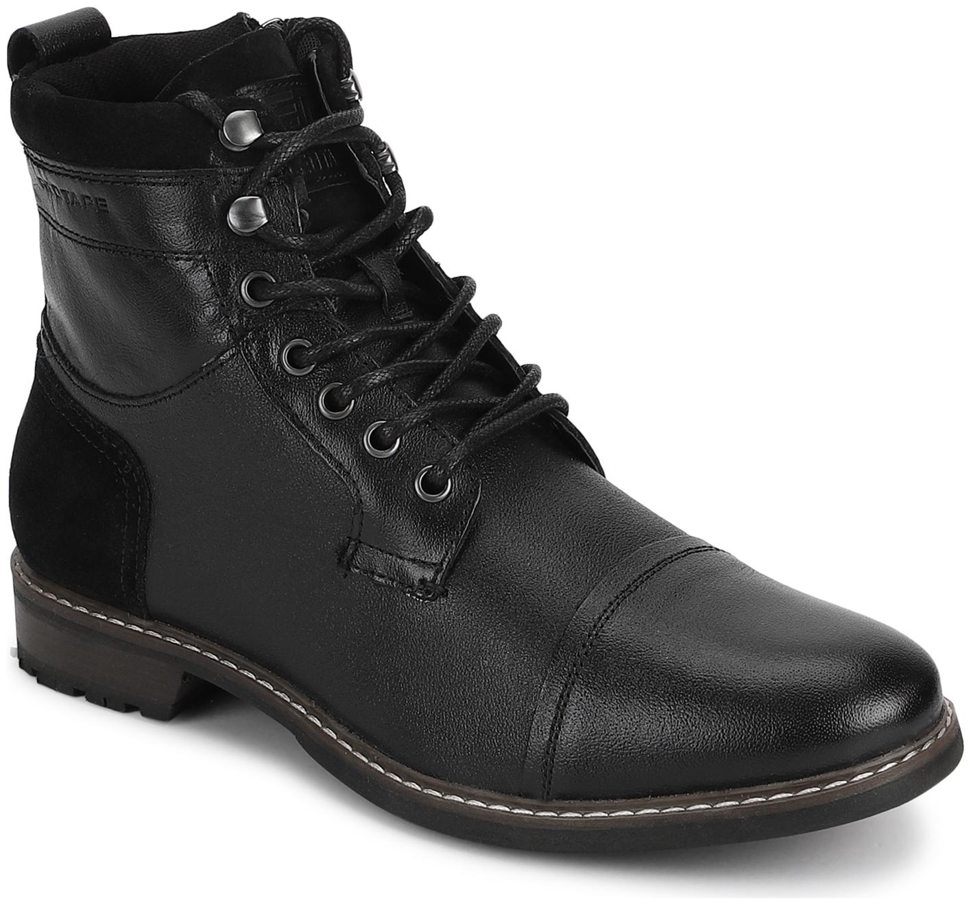 

Red Tape Men Black Ankle Boots