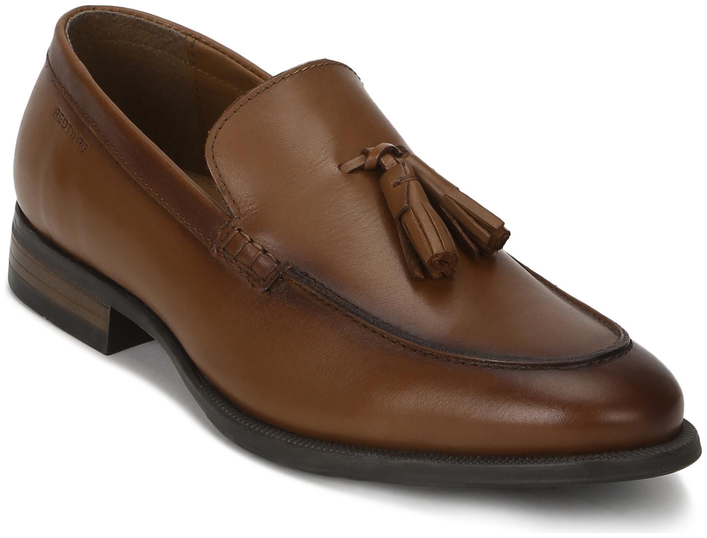 

Red Tape Men Tan Slip-On Formal Shoes - RTS11453D