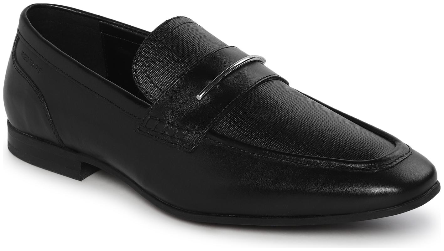 

Red Tape Men Black Slip-On Formal Shoes