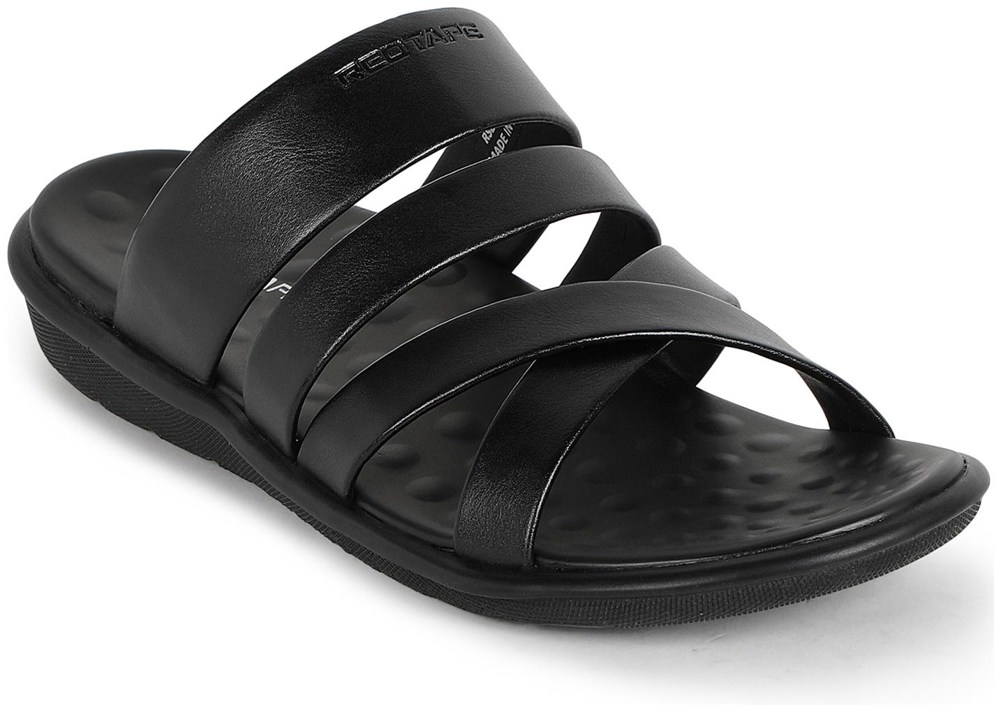 

Red Tape Men Black Sandals