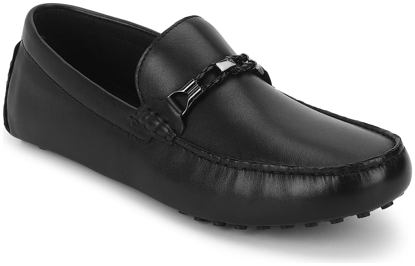 

Red Tape Men Black Slip-On Formal Shoes - RTE262
