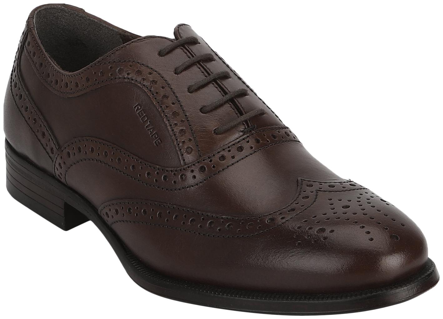 

Red Tape Men Brown Brogues Formal Shoes