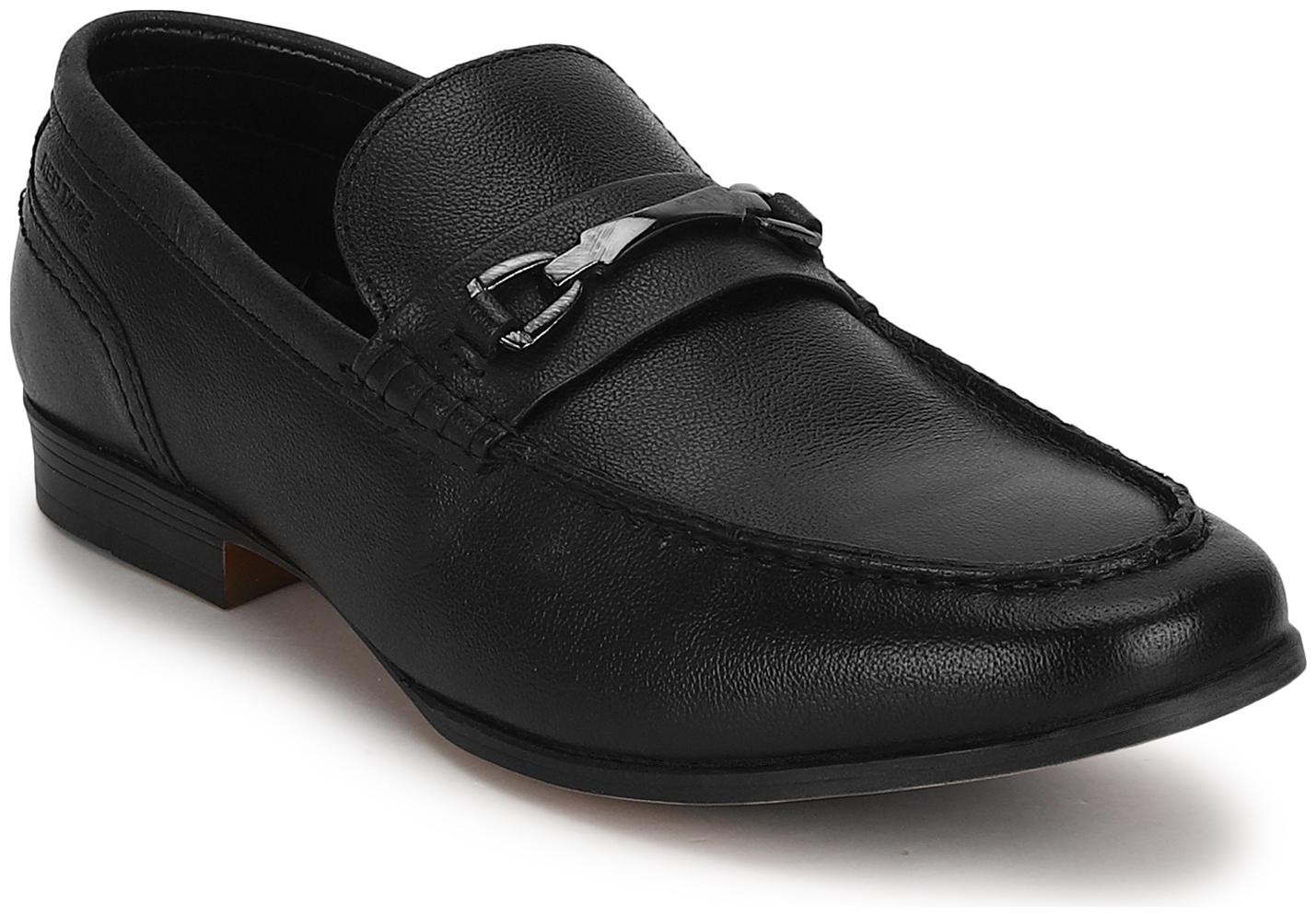 

Red Tape Men Black Slip-On Formal Shoes - RTE270