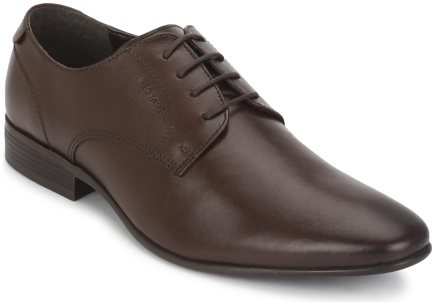 

Red Tape Men Brown Derby Formal Shoes - PLAIN VAMP DERBY - RTE2332