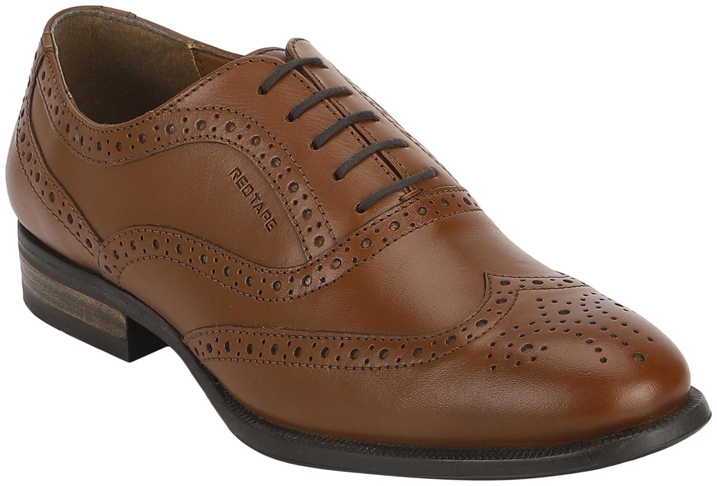 

Red Tape Men Tan Brogues Formal Shoes