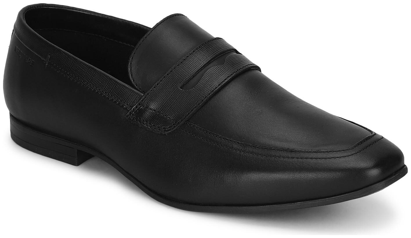 

Red Tape Men Black Slip-On Formal Shoes - RTE2881