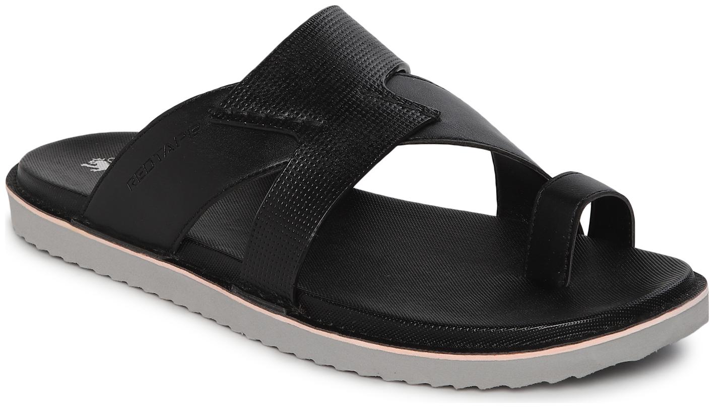 

Red Tape Men Black Sandals