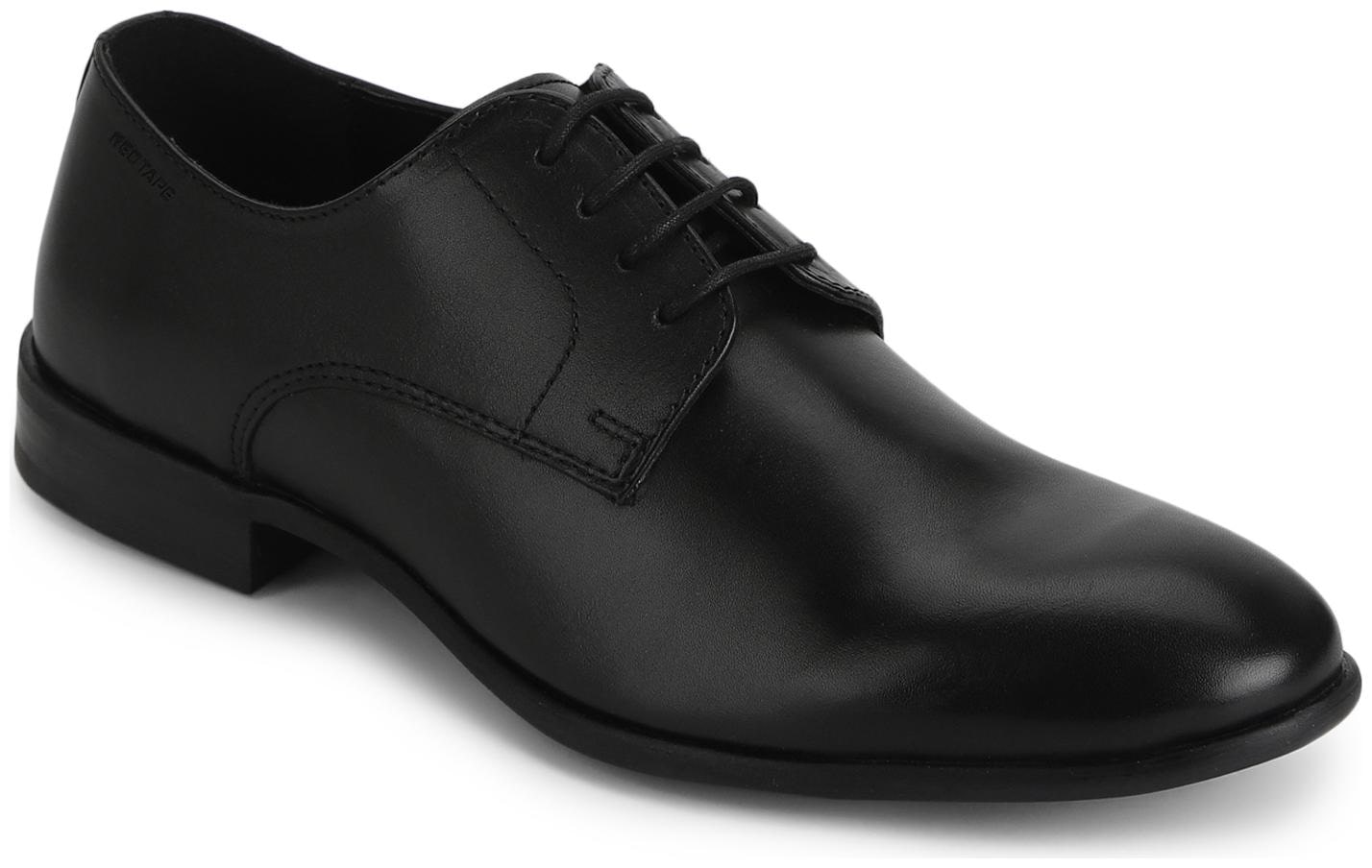 

Red Tape Men Black Derby Formal Shoes - RTE2351