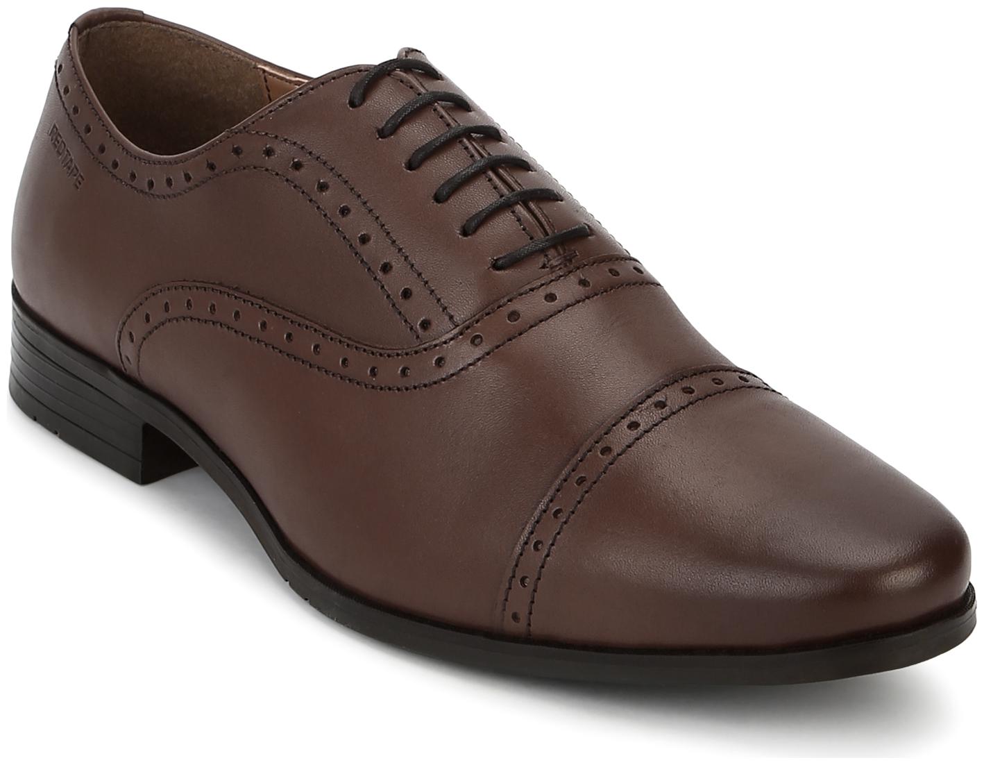 

Red Tape Men Brown Oxford Formal Shoes