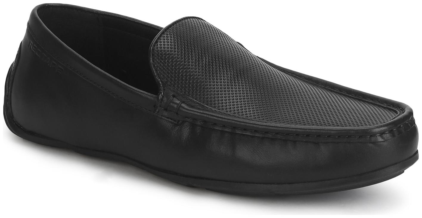 

Red Tape Men Black Slip-On Formal Shoes - RTS1149