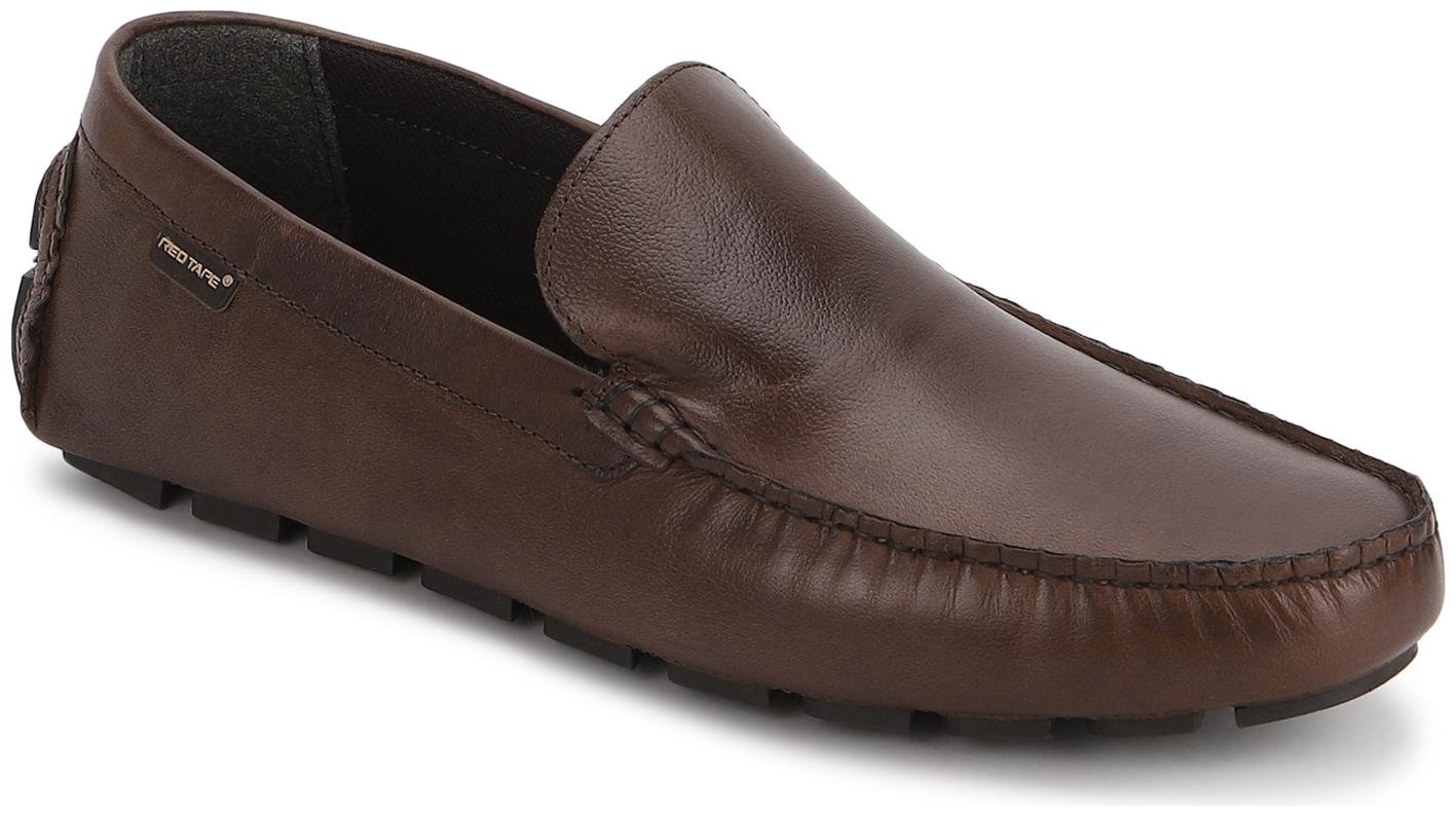 

Red Tape Men Brown Slip-On Formal Shoes - RRE031