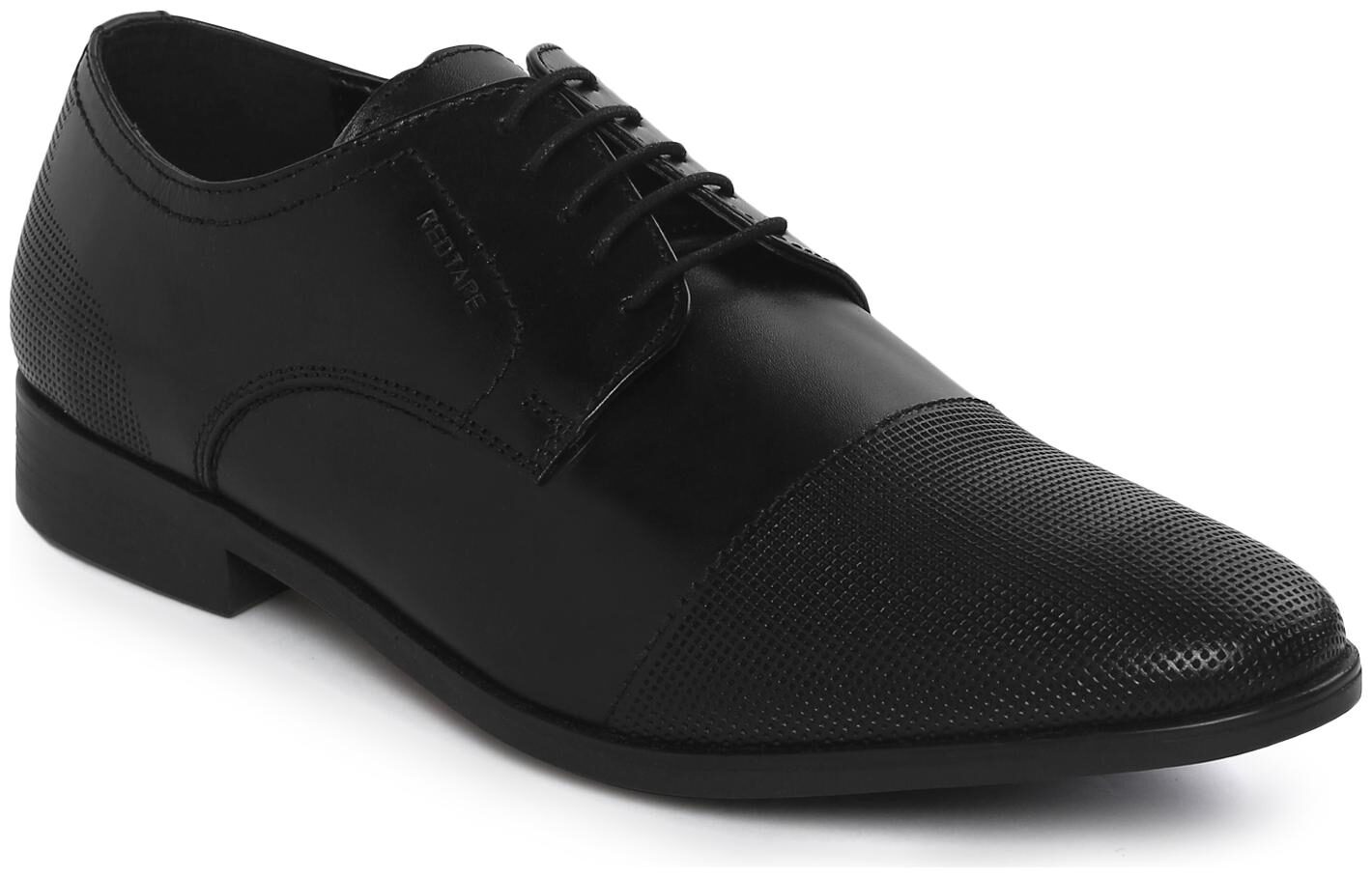 

Red Tape Men Black Derby Formal Shoes - RTE2051