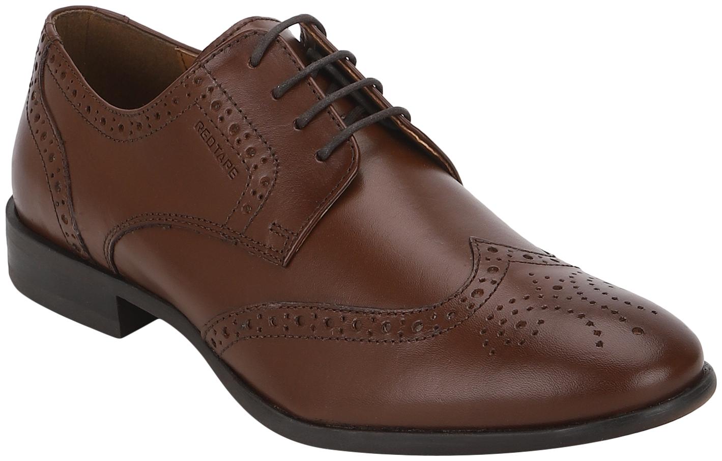 

Red Tape Men Brown Brogues Formal Shoes - RTS1142