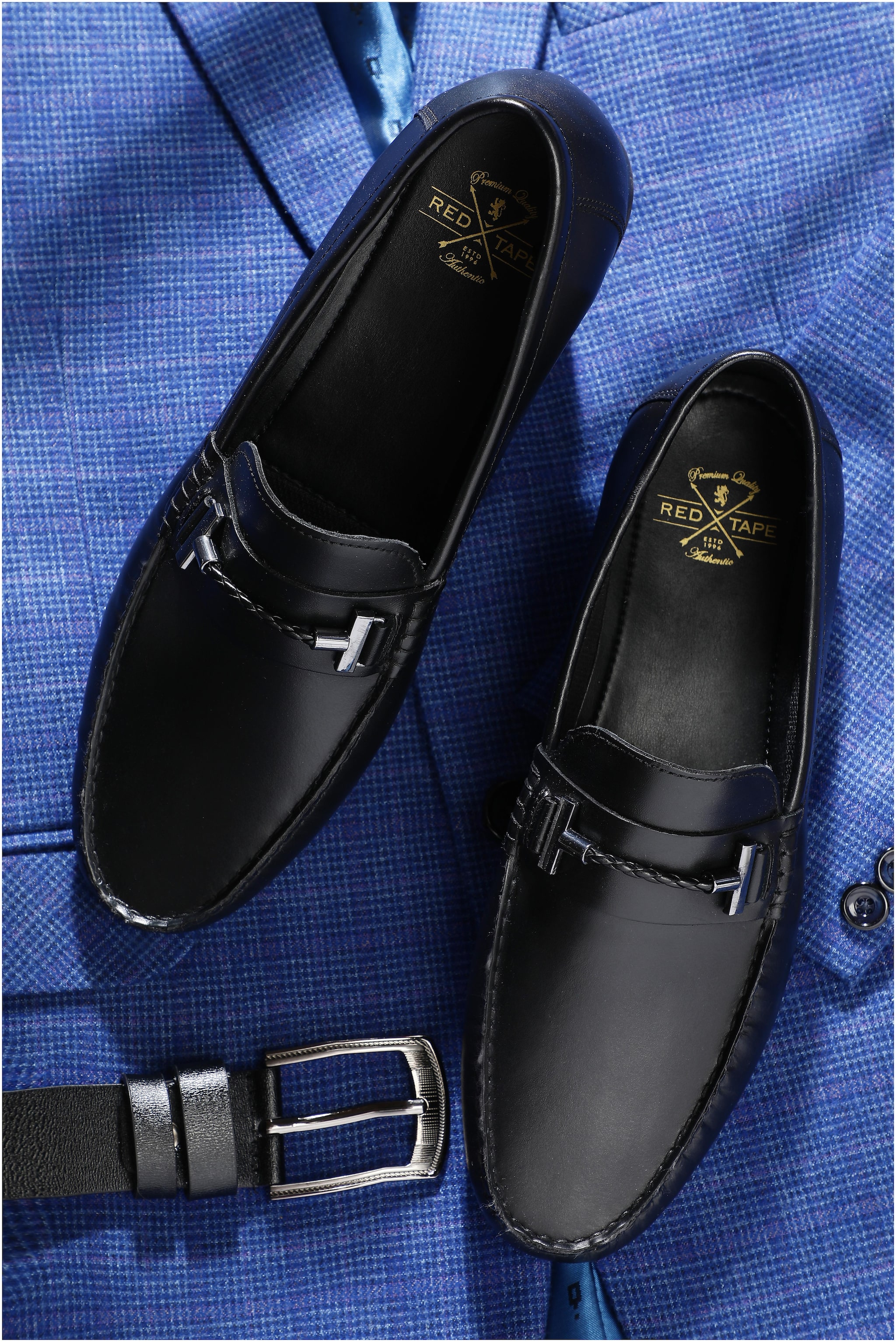 

Red Tape Men Black Loafers - RTE321