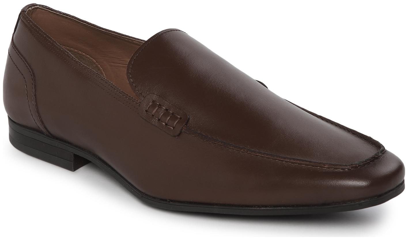 

Red Tape Men Brown Slip-On Formal Shoes - RTS11672D