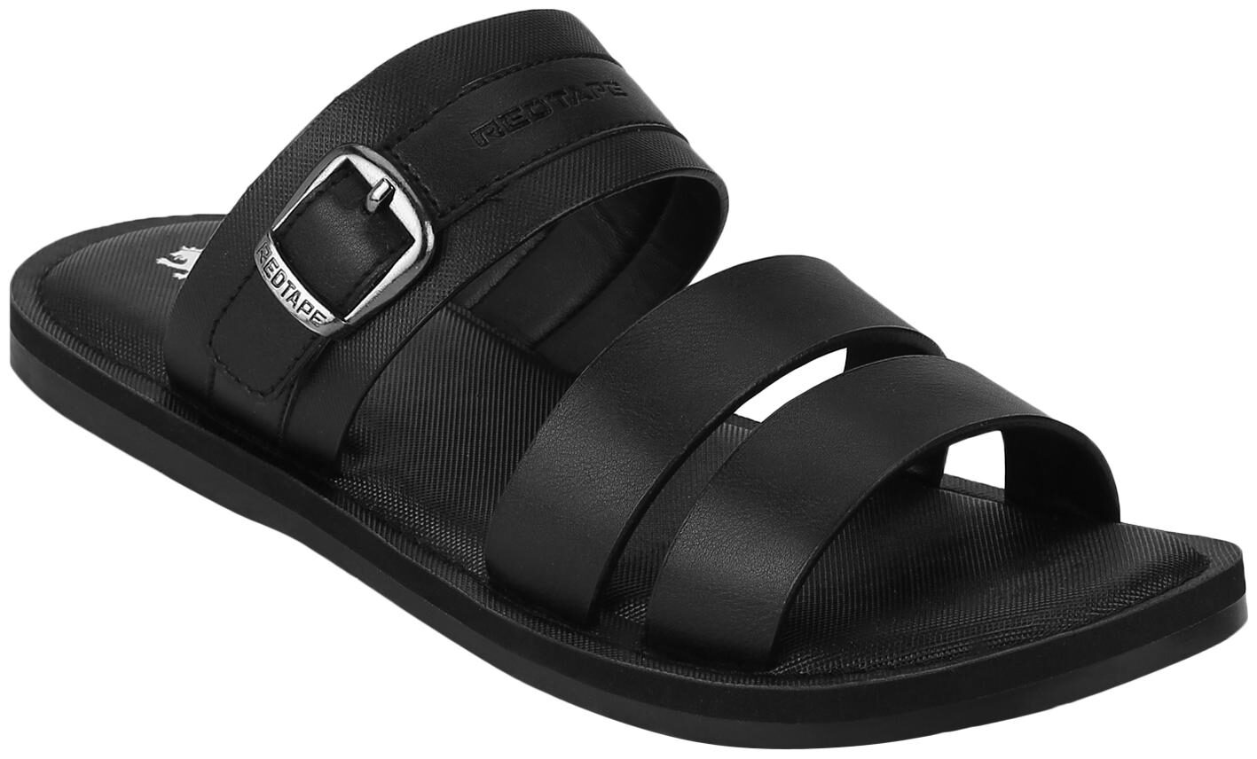 

Red Tape Men Black Sandals