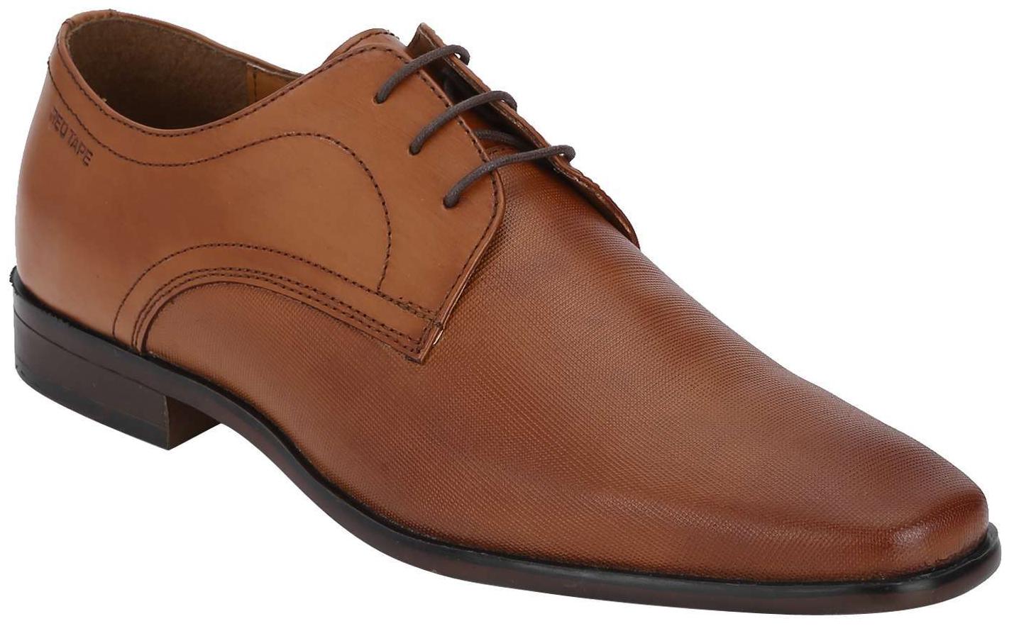 

Red Tape Men Tan Derby Formal Shoes - RTE1063