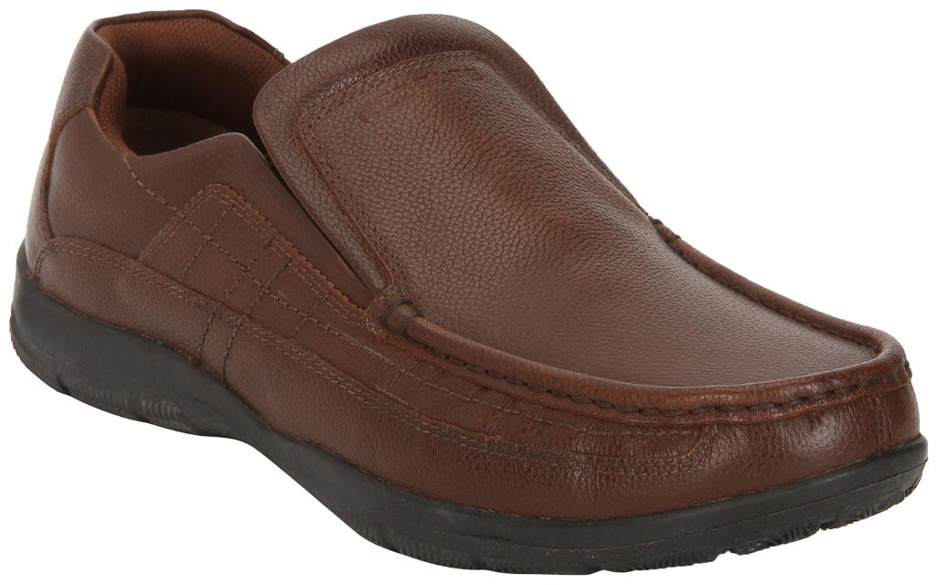 

Red Tape Men Brown Slip-On Formal Shoes - RTE0512