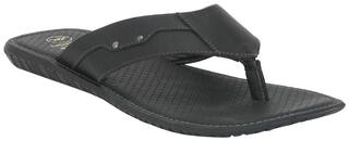 Red Tape Men Black Slipper