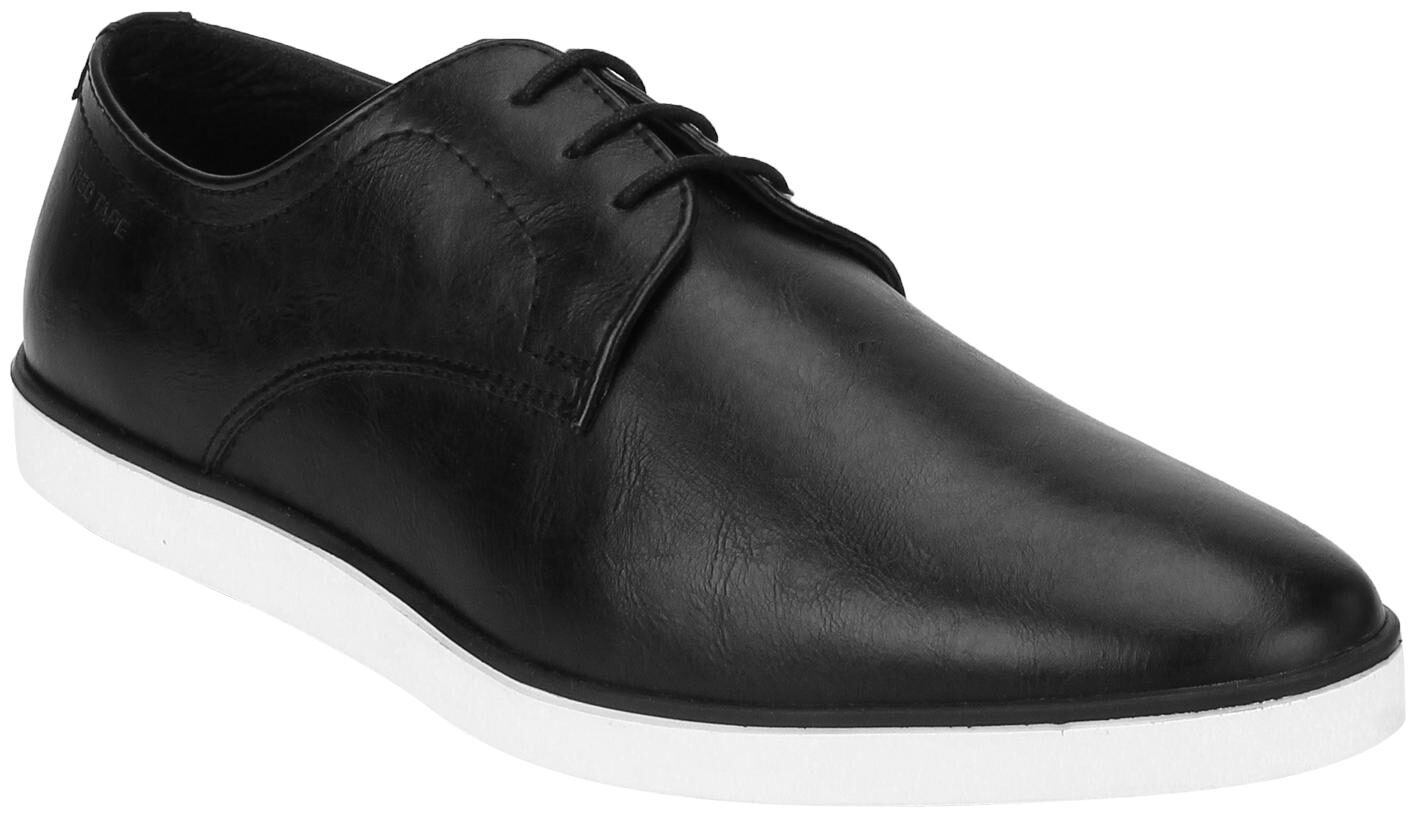 

Red Tape Men Black Casual Derbys