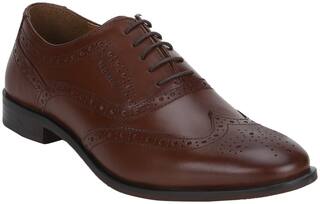 Red Tape Brogues Formal Shoes For Men ( BROWN )