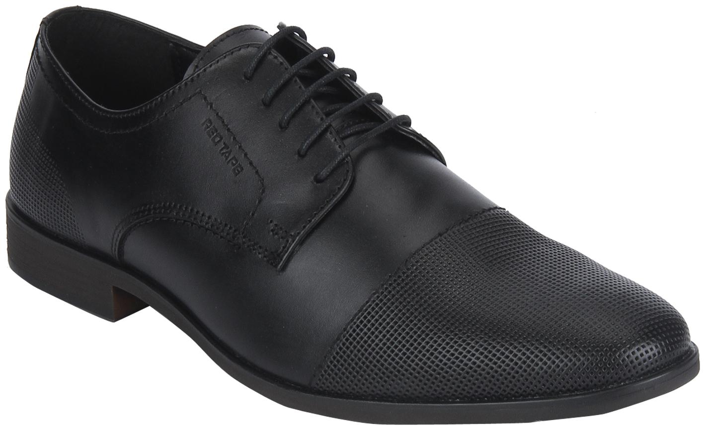 

Red Tape Men Black Derby Formal Shoes - RTE1031