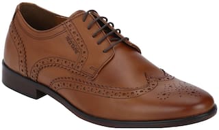 Red Tape Brogues Formal Shoes For Men ( TAN )