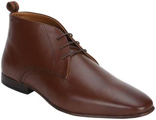 Red Tape Derby Formal Shoes For Men ( BROWN )