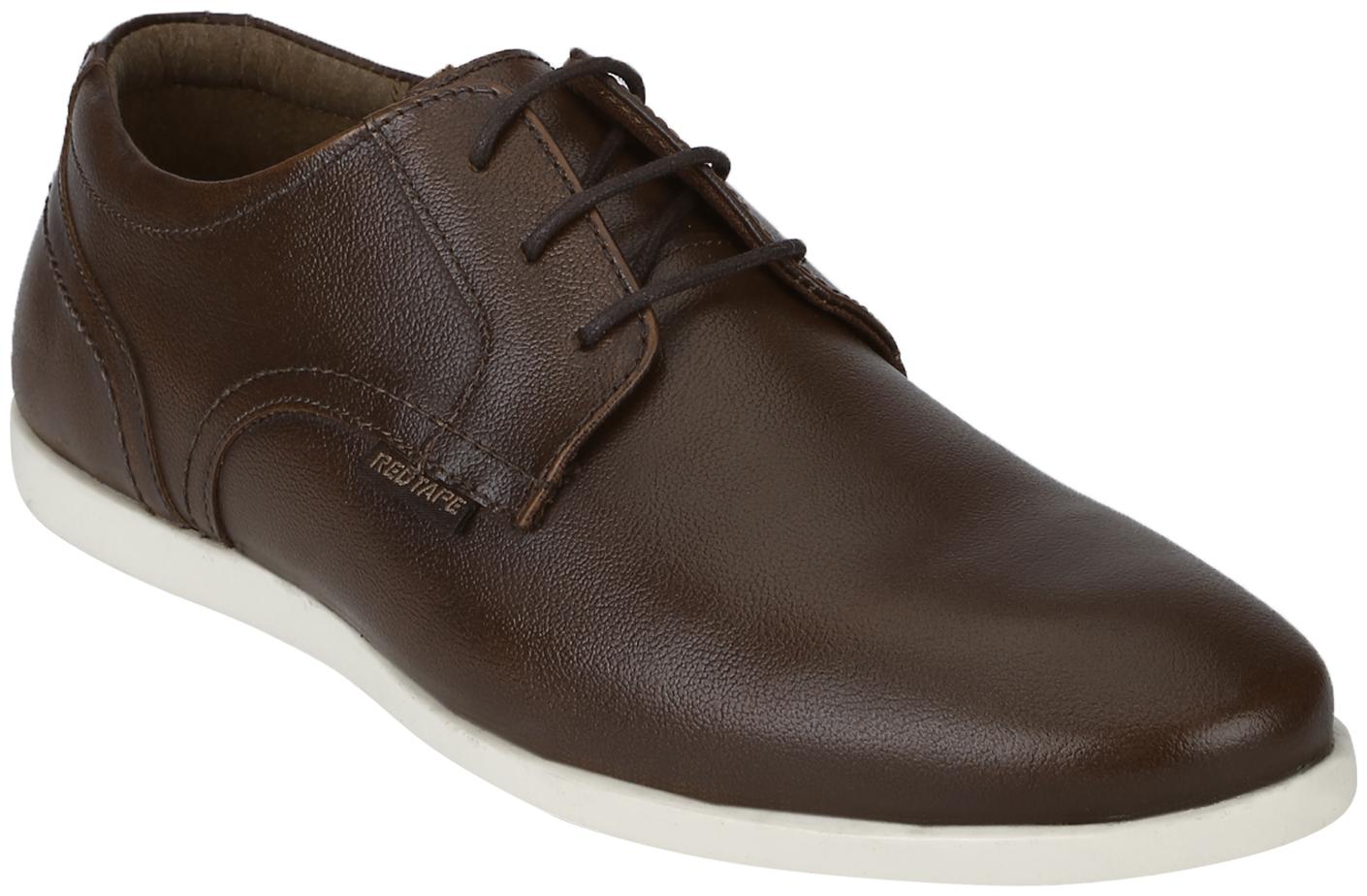 

Red Tape Men Brown Leather Casual Shoes