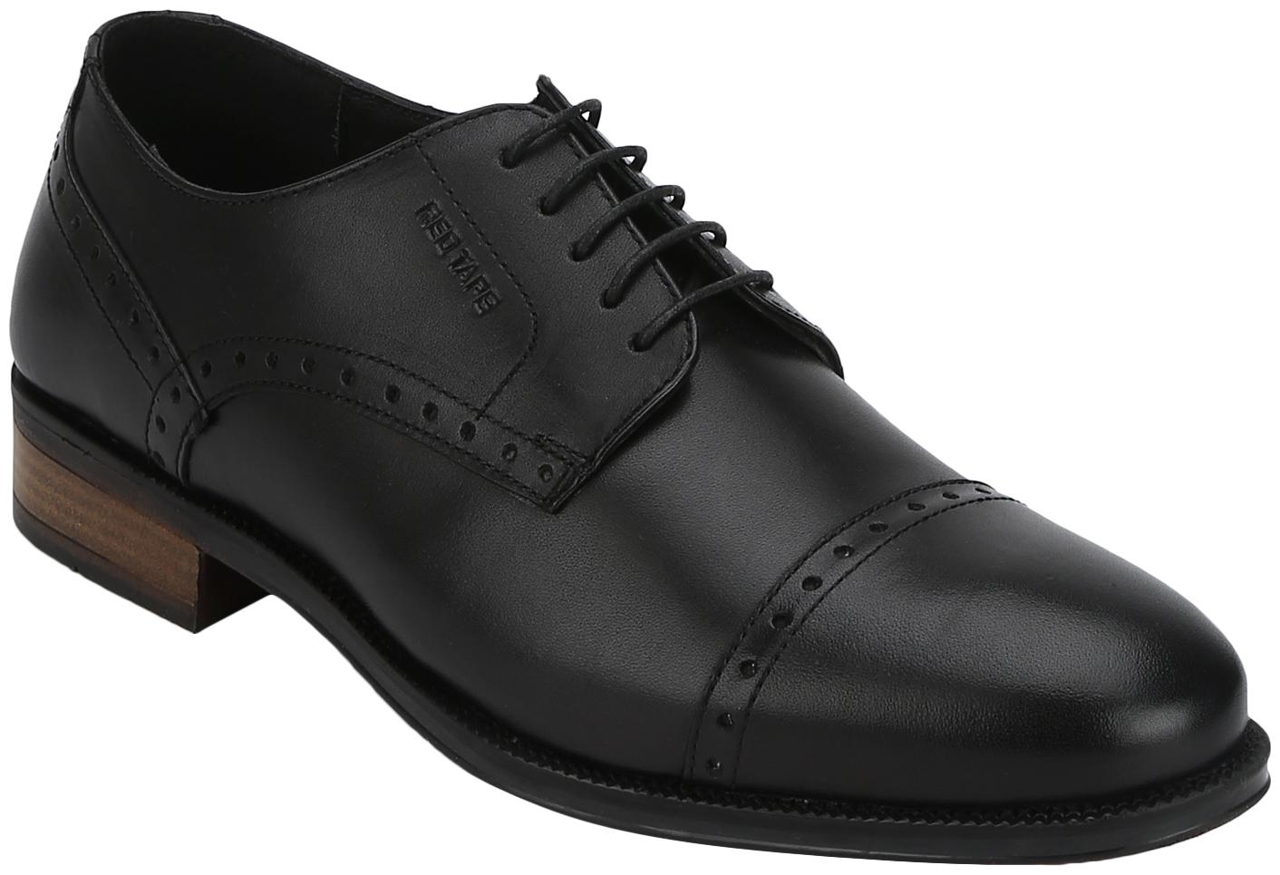 

Red Tape Men Black Derby Formal Shoes - RTE1641