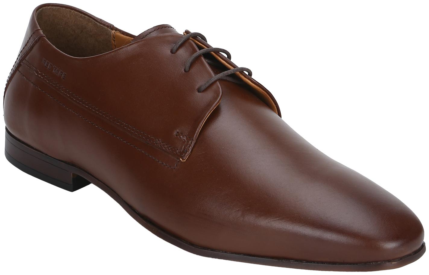 

Red Tape Men Brown Derby Formal Shoes - RTE1193