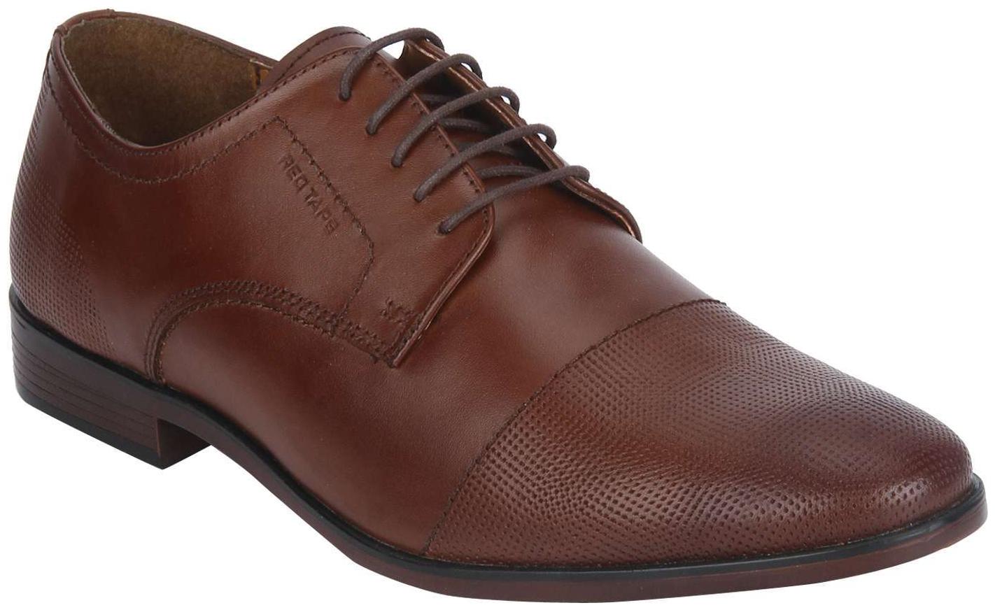

Red Tape Men Brown Derby Formal Shoes - RTE1033