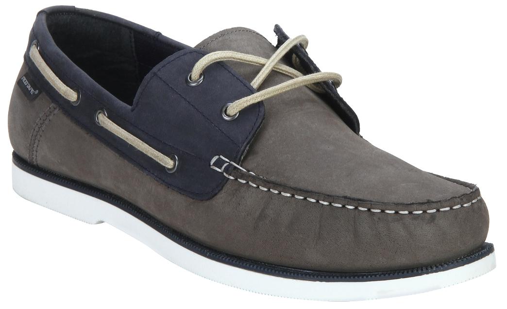 

Red Tape Men Grey Leather Boat