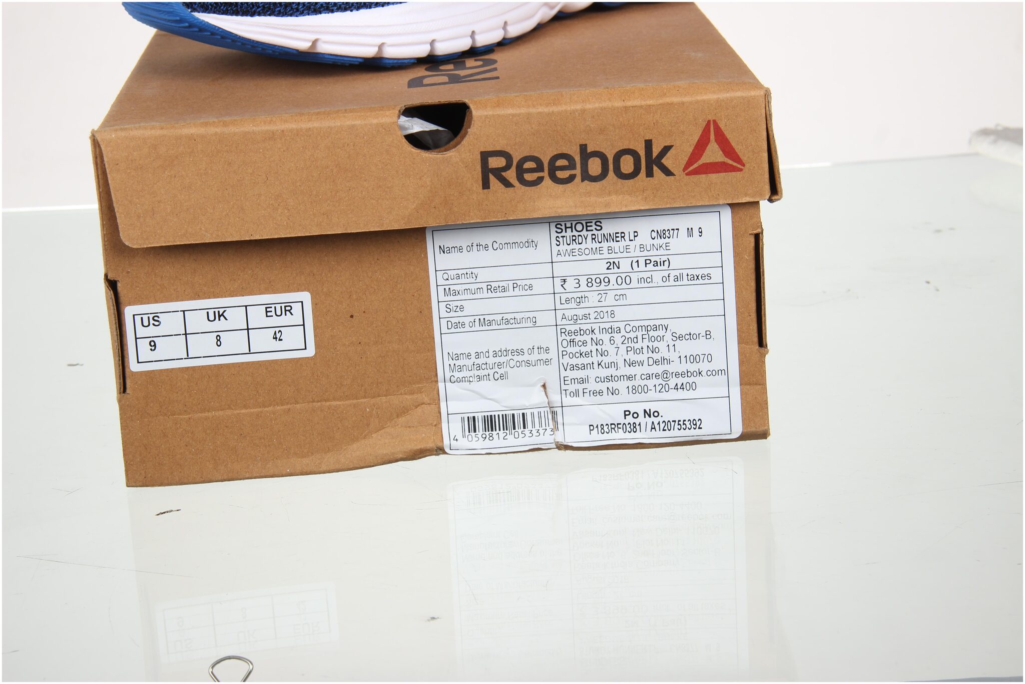 reebok box shoes